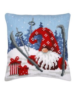 Broderikit Kudde Vurpande nisse - Vervaco