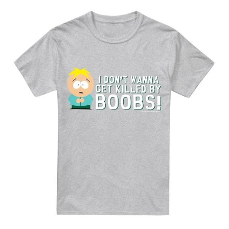 South Park Herr Killed By Boobs T-Shirt XXL Sport Heather