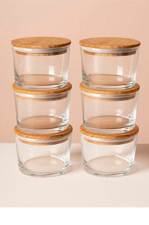 Hermia - Oppbevaringseske (6 deler) Jane - Gul - Oppbevaringsbokser - Fra Homeroom