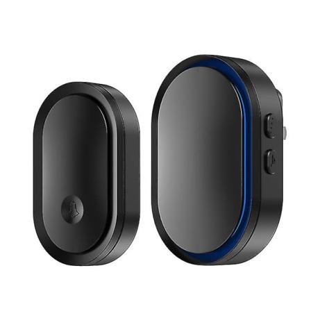 Trådløs dørklokke, dørklokke 500m Ip55 vanntett elektronisk trådløs dørklokke med plugg-in-mottaker og sender, 36 melodier på 5 volumnivåer