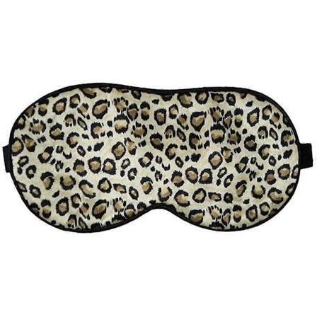 Sov- och resemassk (Leopard) Ren Naturlig Siden (Seine and Clean) Superlätt, Ultramjuk, Bekväm och Andningsbar