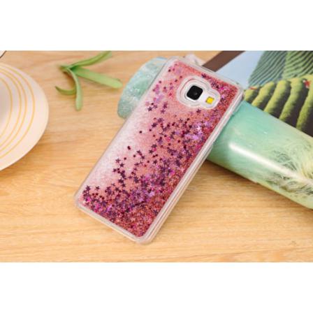 Skal Till Samsung S8 Rosa Stjärnor Och Rosa Glitter