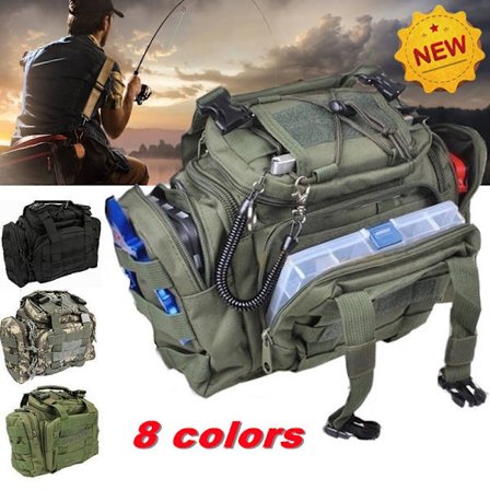 Utomhus Canvas Vattentät Fiske Lure Box Tactical Package