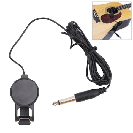 ClipOn Pickup Mikrofon Piezo Violin Akustisk Guitar Ukulele Musikinstrument Tilbehør