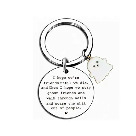 Beste venn nøkkelringer langdistanse vennskapsgaver for kvinner venner morsomme bursdagsgaver til venner jule halloween gaver