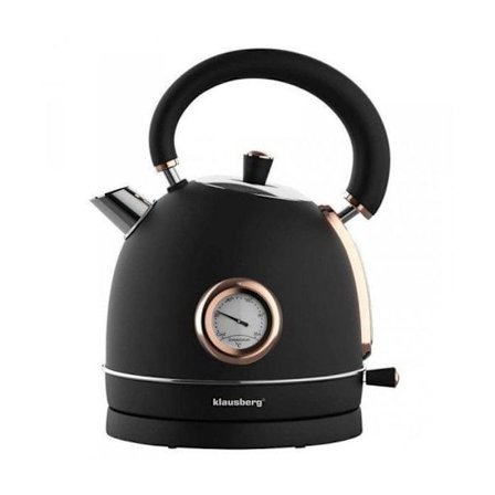 Klausberg elektrisk vattenkokare 1,8 L med termometer KB-7905 RETRO
