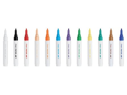 PILOT Märkpenna Pintor F 6 färger/fp - Lyreco - Kontorsmaterial - Pennor - Märkpennor - Rund spets