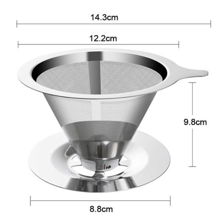 Mordely Kaffefilter Kaffe Drip Mesh 600 MESHL-MED BAS L-MED BAS 600 Mesh