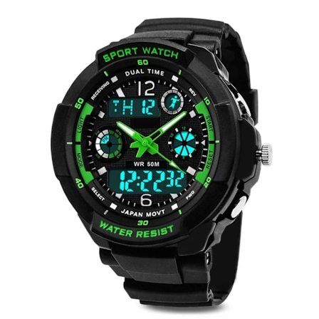 Digitale drengeure, vandtætte børneure med 12/24 timer - Perfekt