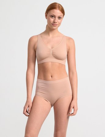 Lindex Bra Joy Seamless Top - Beige - XL x 2