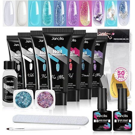 poly gel kit,gel nail extension kit 15 ml x 7