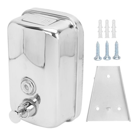 Vægmonteret sæbedispenser i rustfrit stål 500 ml fortykket håndsæbedispenser