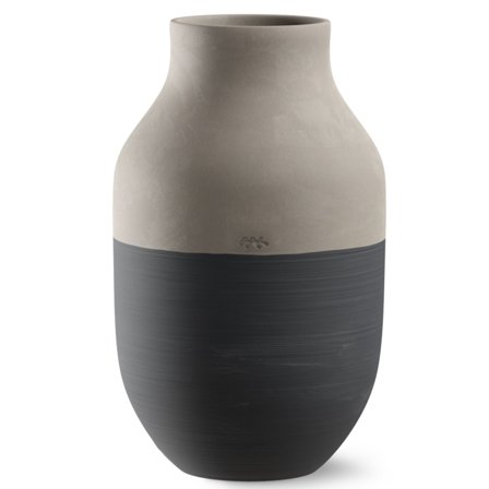 Kähler Omaggio Circulare vase 31 cm, antrasittgrå' - 'Antracit