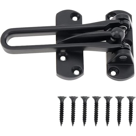 Dørrlås for hjemmesikkerhet, svingbar dørbeskyttelse, sekundært sikkerhetsdørrlås for ytterdør for barn, hjem, hotell, leilighet