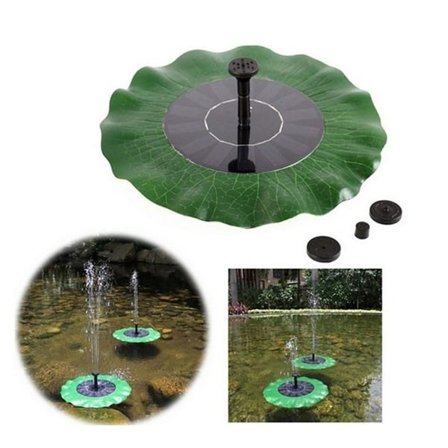 Lotus-fontæne med solopladning