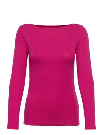 Ls Mod Bateau T-shirts & Tops Long-sleeved Rosa GAP