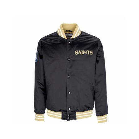 Mitchell & Ness Bomber Jakke Sort, Herre