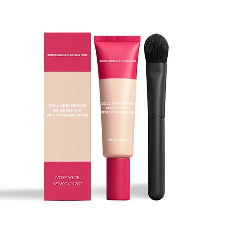 Elfenbensvit Återfuktande Hudfoundation Kräm Naturlig Klädsel Återfuktande Ljusgörande Matt Klar Oljig Hud Torr Hud Daglig Sminkfoundation