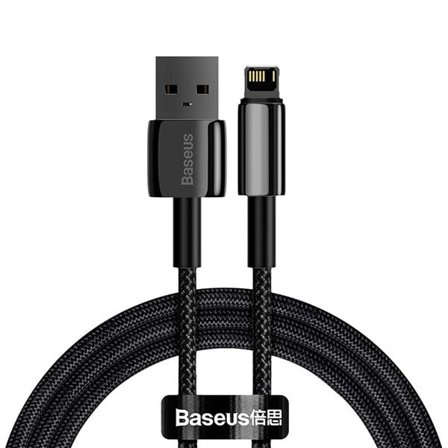 Baseus Tungsten Gold Cable USB til iP 2.4A 1m (sort)