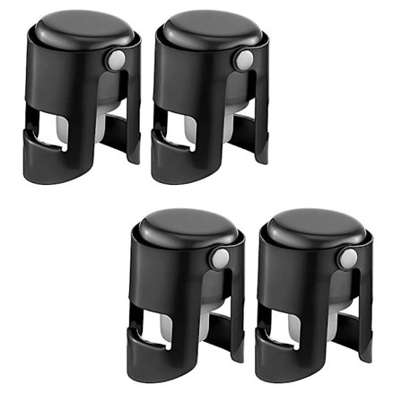 4 Pak Champagne Prop Flaske Prop til Champagne Vakuumforseglet Vinflaske Prop