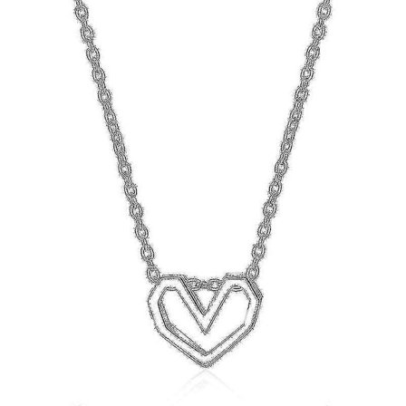 Love Lovers Silverhalsband Enkelt Temperamentshalsband Örhängen(Örhängen)