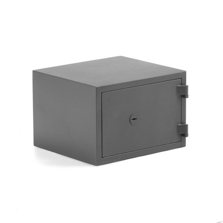 Feuer- und Einbruchsfester Tresor SILVER, Schlüsselschloss, 315x445x450 mm