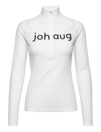 Rib Tech Half Zip Langærmet T-shirt Hvid Johaug