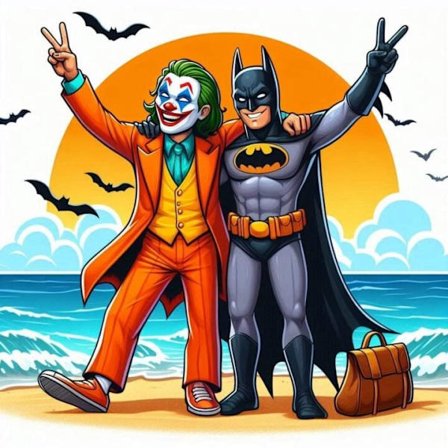 Batman och Joker Affisch A4