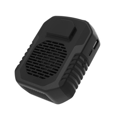 Nyankommet 6000mAh Bærbar Midjeklips Vifte Beltevifte Kroppsvifte Sterk Luftstrøm, 3 Hastigheter, Oppladbar belteklipsvifte med USB-port (Fww)