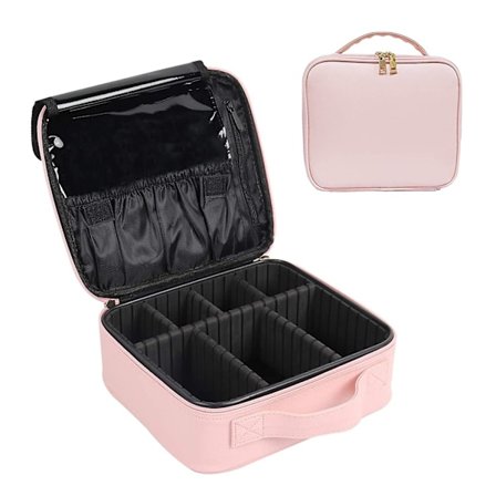 Kannettava vedenpitävä meikkilaukku, säädettävät väliseinät, järjestäjä, ammattimainen kosmetiikkamatka laukku tytölle, kosmetiikka, meikkityökalut, 