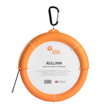 Toolsinvent RULLINN m/trekkefjær 20 meter