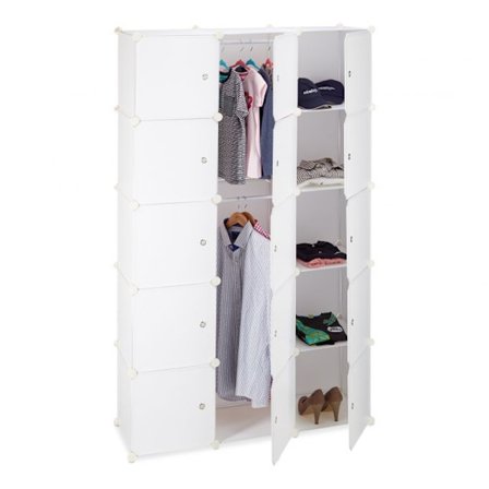 Hyllsystem garderob 11 fack