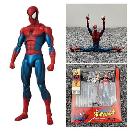 Actionfigur Box Set Spiderman Leksaker Superhjälte Fans Gåva Marvel The Amazing Spider-man Comic Ver. Ny Mafex