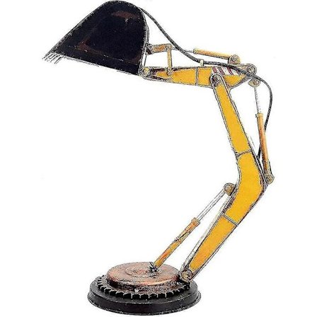 Digger Bordlampe Flytbar Bordlampe Led - Unik Gravemaskine Bordlampe Dekoration, Industriel Stil Ex