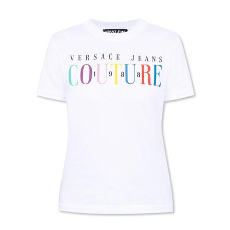 Versace Jeans Couture T-Shirts , Wit , Dames , Maat: S