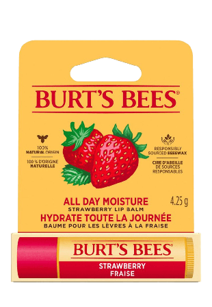 Burt's Bees Strawberry lip balm Läppvård Unisex Röd 4,25 G