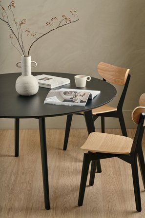 NORDFORM - Spisebord Roxy, Diameter 140 cm - Sort - Spiseborde - Fra Homeroom