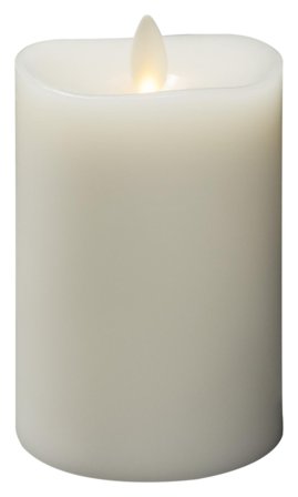 Konstsmide 1601-115 Vokslys krem, varmhvit, LED 7,6x14 cm, Belysning