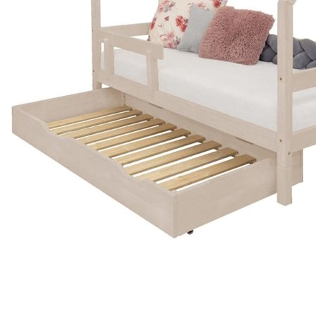 90 x 180 sänglåda med BUDDY sängbotten - beige