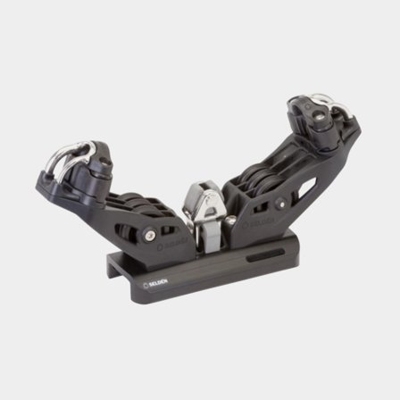 Seldén System 30 - Main Ball Bearing Car, 6:1 Purchase, Stainless Toggle with Stand-Up, Control Arms with Cam Cleat 38 (443-182-01)