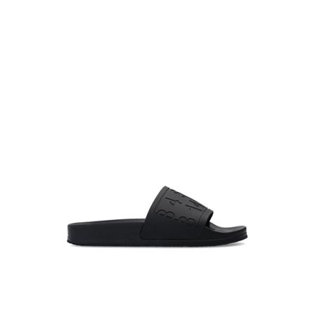 MM6 Maison Margiela Slides with logo svart, Dam Flip-flops, Dam, Storlek: 40 EU