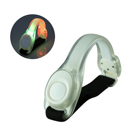 (2 stk fargede lys) LED-lys armbåndsstropp sikkerhetsbelte nattløp