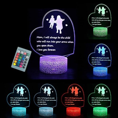 Hjerteformet LED 3D-lys Morgave Julelys