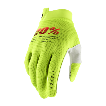 Guantes de Cross 100% iTrack Amarillo M