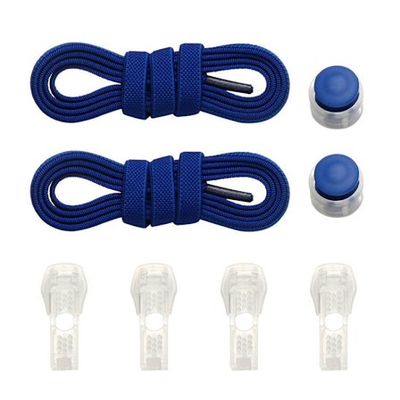 Spring Lock Skosnören Utan Slips ROYAL BLUE royal blue