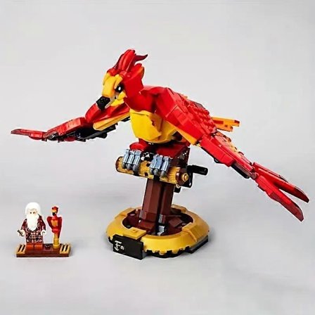 Magisk Film Hedwig Ugle Phoenix Fawkes Guddommelig Beist Byggeklosser Brikker Dyremodell Montert Barneleker Julegaver