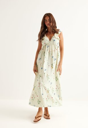 VERO MODA - Vmjosie Sl Ankle Frill Dress