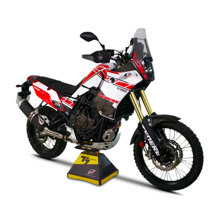 Komplet Naklejek Uniracing 60th Anniversary Graphics Racing-Biały - Yamaha Tenere 700 Explore 2023-2024