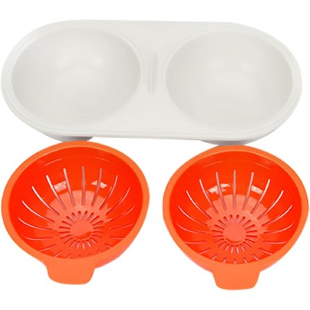 Ångkokare för ägg, Dubbelskikts Non-Stick Gryta med lock för matlagning