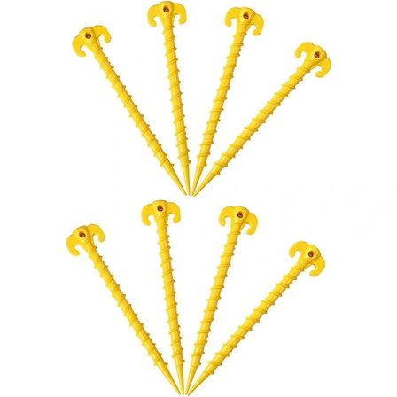 Rantatelttakiilat Markiisikiinnikkeet Markiisitapit Raskaaseen käyttöön Ruuvimuoto 25 cm - 8 kpl Oranssi